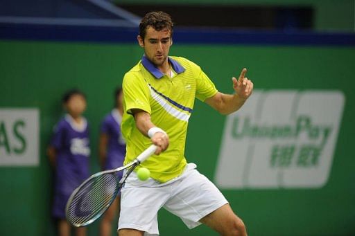 Marin Cilic won through to the second round of the Shanghai Masters