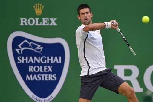 Novak Djokovic on his way to a 6-3, 6-3 win over Spain&#039;s Feliciano Lopez