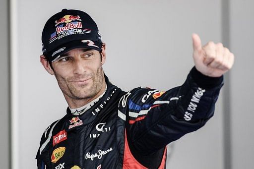 Mark Webber took pole position for Sunday&#039;s Korean Grand Prix, just ahead of team-mate Sebastian Vettel