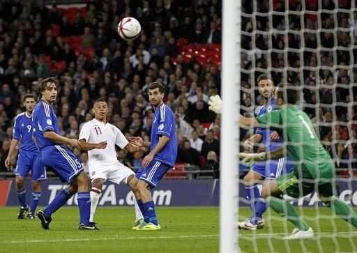 Goal by England's 'Ox' gets dad off his back