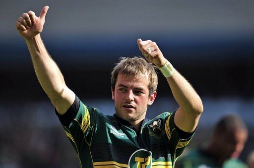 Saints fly-half Stephen Myler (pictured in 2011) crossed for a try against Glasgow minutes after the break