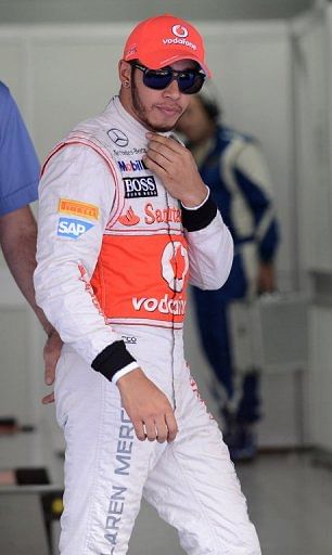 Lewis Hamilton of Mclaren was 10th