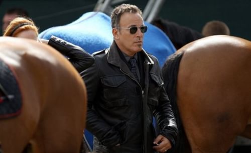 Rock legend Bruce Springsteen at one of his daughter Jessica's equestrian events last year