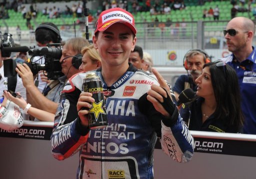 Jorge Lorenzo broke the circuit record in the qualifying session