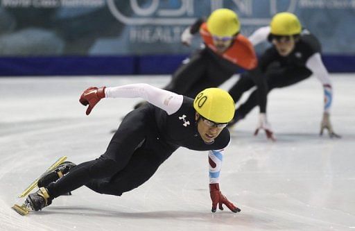 American J.R. Celski on Sunday became the first short-track speedskater to break the 40-second barrier over 500m