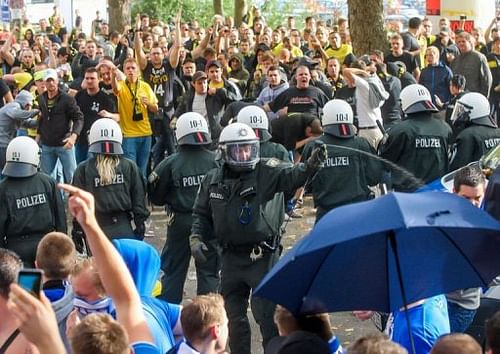 The clashes left 11 people injured