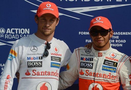 McLaren drivers Lewis Hamilton (R) and Jenson Button &#039;would fight until the bitter end&#039;