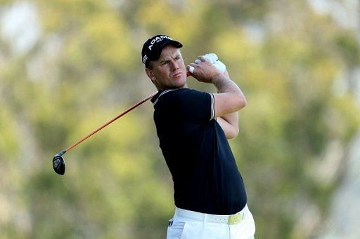 Robert Karlsson carded a remarkable six birdies from the sixth hole and stood at eight-under after 11 holes