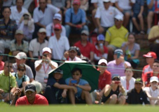 Tiger Woods finished tied for fourth
