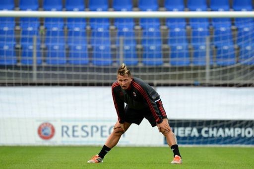 AC Milan&#039;s French defender Phillipe Mexes
