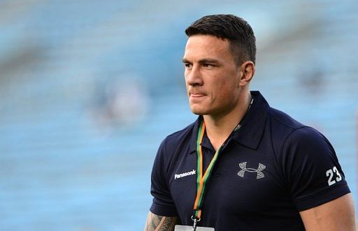 Sonny Bill Williams injured his pectoral muscle playing for the Panasonic Wild Knights on Saturday