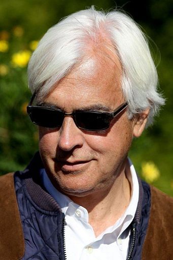 Trainer Bob Baffert, pictured at Pimlico Race Course in Baltimore, in May
