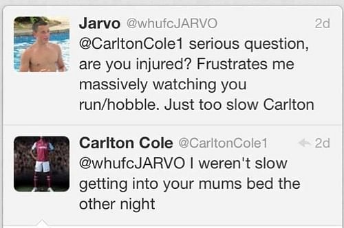 Carton Cole Trolls West Ham Fan