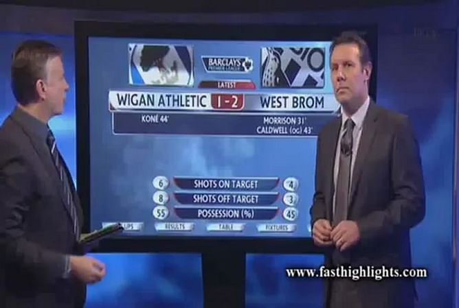 Video: Wigan Athletic 1-2 West Bromwich Albion