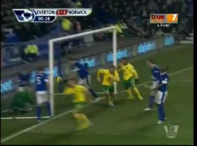 VIDEO: Everton 1 – 1 Norwich City