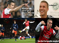 COMIC: Podolski stands up to RVP