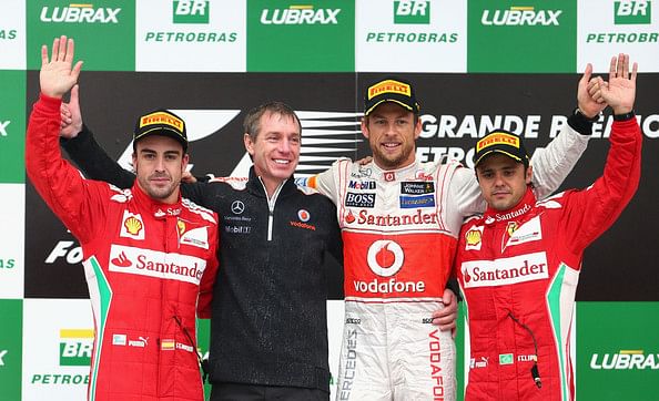 Button first, Alonso second but Vettel is Champion