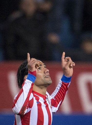 Atletico Madrid&#039;s Radamel Falcao has taken some of the protagonism from Messi and Ronaldo with his goal prowess