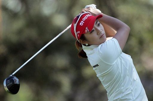 Lee Bo-Mee has a two-round total of ten-under-par 134