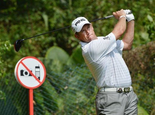 Lee Westwood has an 18 under par score of 198 after three rounds in Dongguan