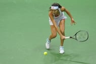 Ana Ivanovic slammed the ground in frustration several times during the match