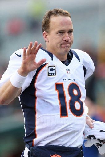 Peyton Manning of the Denver Broncos