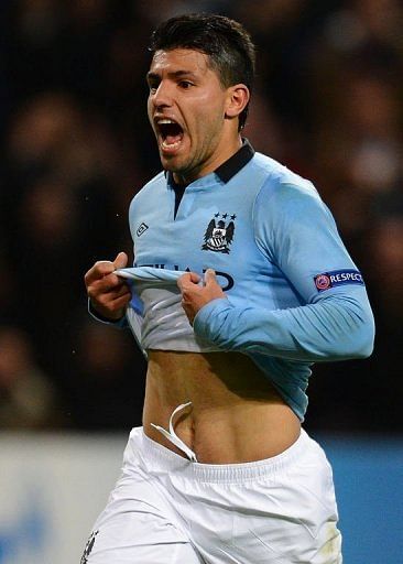 Manchester City&#039;s Sergio Aguero equalised 16 minutes from time