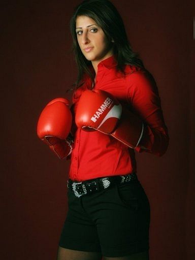 Rola El-Halabi, who won the women&#039;s IBA and IBF lightweight titles in 2009
