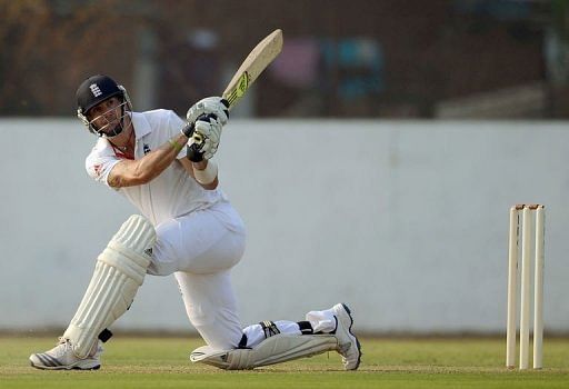 Pietersen hit 110 off 94 balls as the tourists piled up a massive 408-3