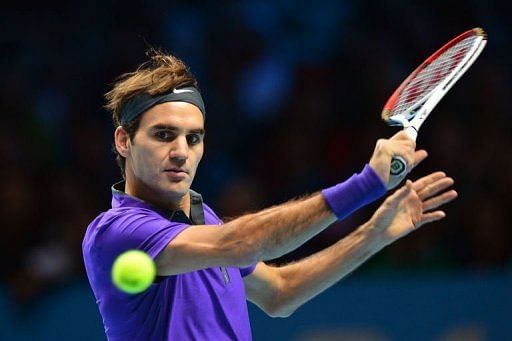 Federer ground out a 6-4, 7-6 (7/5) win over Ferrer at London&#039;s O2 Arena