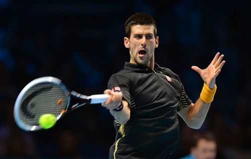 Novak Djokovich needed to win only one set against Tomas Berdych to be sure of reaching the semi-finals