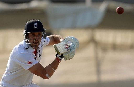 Nick Compton hit 54 not out as England reached 118 for no loss