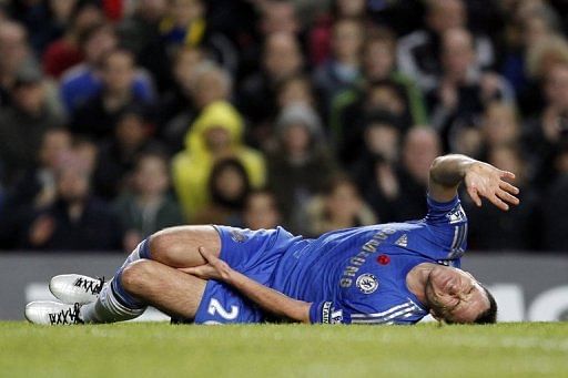 Chelsea manager Roberto Di Matteo was fearing the worst after John Terry sustained a knee injury at Stamford Bridge