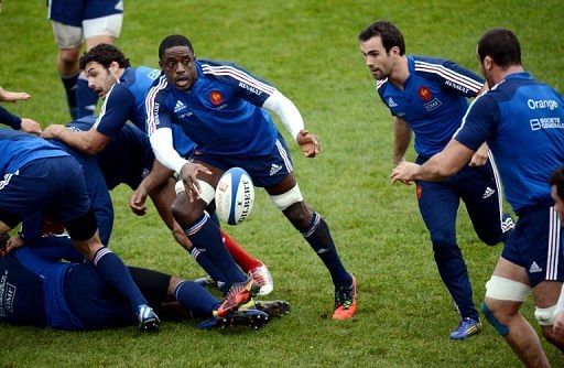 Yannick Nyanga (3rd R) will be looking to get the nod again for this Saturday&#039;s game against their bogey side Argentina