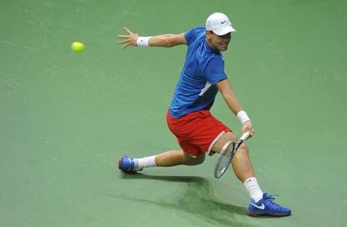 Tomas Berdych of the Czech Republic