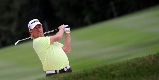 Spanish veteran Miguel Angel Jimenez carded a final-round 65 to take the trophy home by the most slender of margins