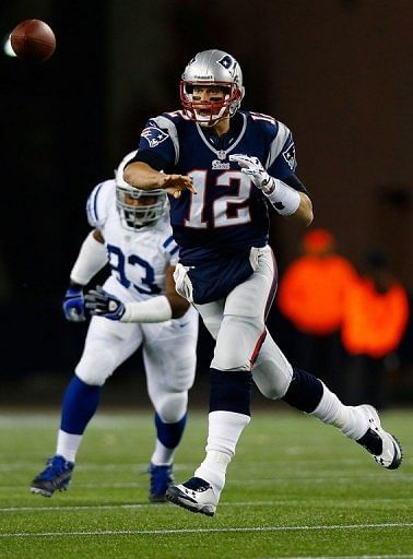 Tom Brady completed 24-of-35 passes for 331 yards for the New England Patriots