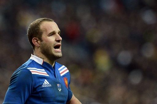 France&acirc;€™s fly half  Frederic Michalak reacts during the rugby union test match France vs Australia