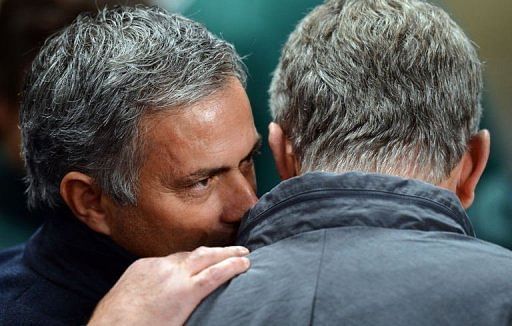 It was Real Madrid manager Jose Mourinho&#039;s (L) 100th Champions League game