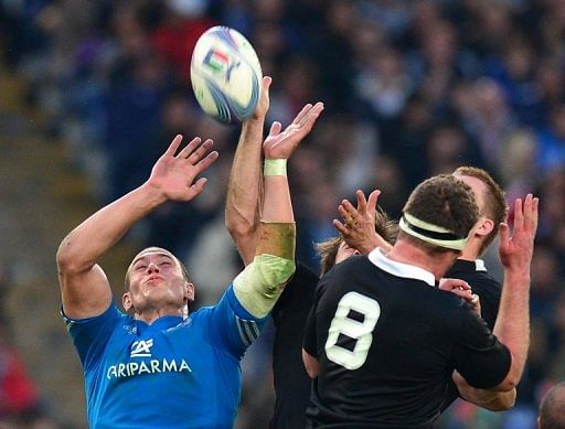 Captain Sergio Parisse (left) returns to the third row