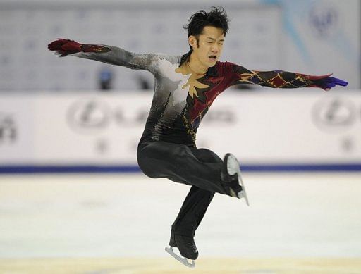 Daisuke Takahashi of Japan performs his routine in the Men&#039;s Free Skating program in Shanghai, earlier this month