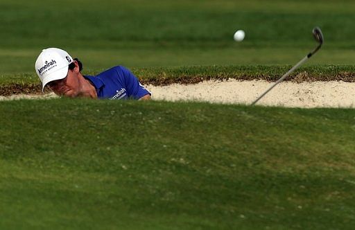 Rory McIlroy is on 11-under-par 133 overnight after failing to birdie the final hole