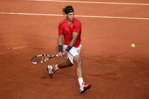 Rafael Nadal, pictured here at the French Open tennis tournament at the Roland Garros stadium in June 2012