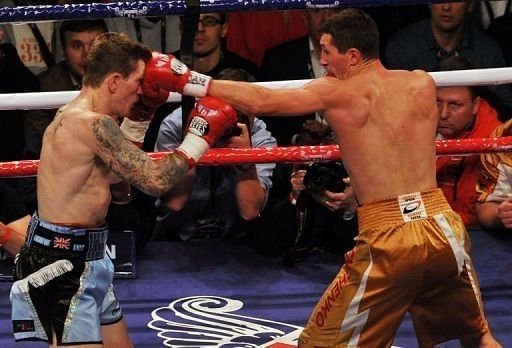Vyacheslav Senchenko picked Ricky Hatton off repeatedly with his jab