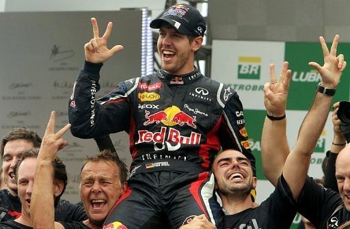 Sebastian Vettel&#039;s 6th-placed finish in the Brazilian GP allowed him to become the sport&#039;s youngest three-time champion