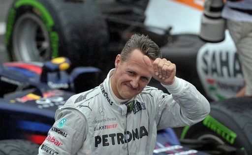 Michael Schumacher finished seventh for Mercedes in his final race before retiring