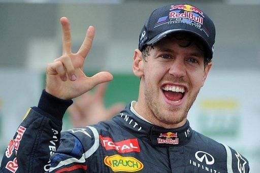 Vettel was sixth at the Interlagos circuit, while double world champion Fernando Alonso of Ferrari was second