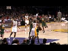 Video: Demarre Carroll's spin cycle shot