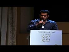 Video: Salman Khan's beautiful speech for Sachin Tendulkar!