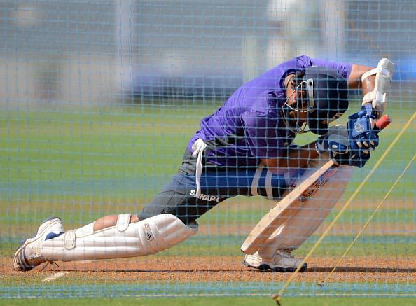 All concentration, Sachin slogs hard at Eden
